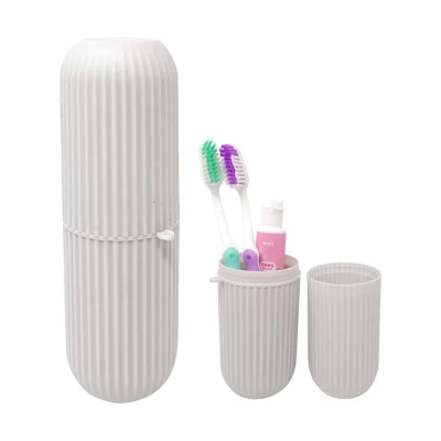 Picture of Portable Toothbrush & Toothpaste Holder Storage Box (Random) - brush holder 1 Piece
