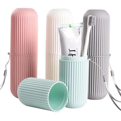 Picture of Portable Toothbrush & Toothpaste Holder Storage Box (Random) - brush holder 1 Piece