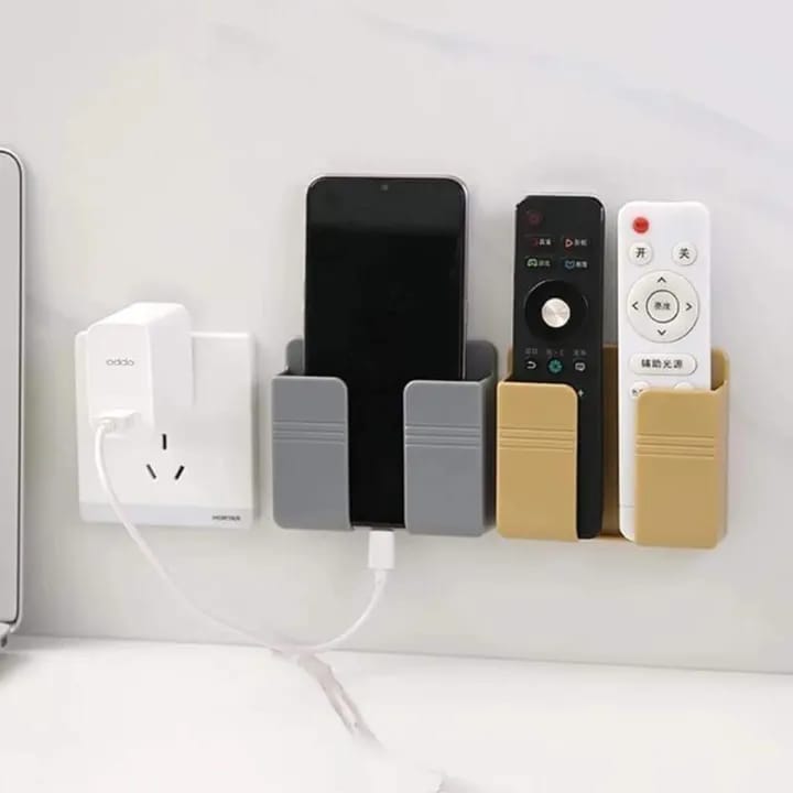 Picture of Phone & Remote Holder For Phone Mounted Storage Box Remote Control Storage Organizer: Multi Color - Phone Stand