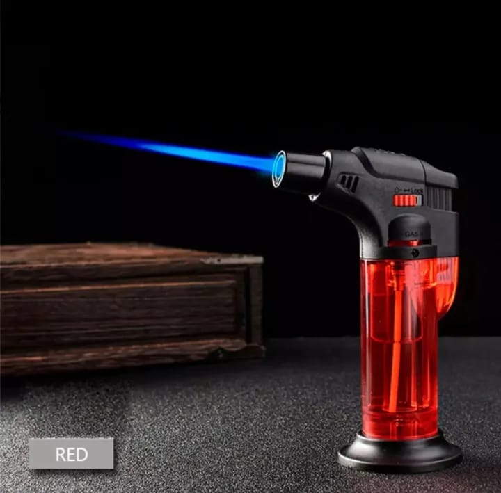 Picture of Rechargeable Butane Gas Torch Lighter Micro Torch 1300ºc Soldering Disinfector Burner Portable Torch High Capacity Torch for Barbecue and Cooking Multipurpose Windproof Flamer