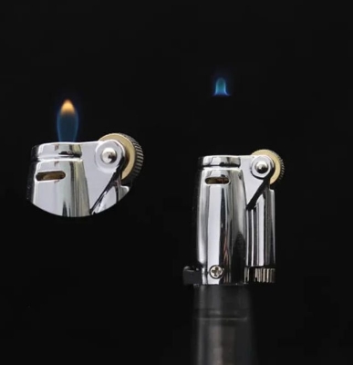 Picture of Portable Wheel Opens  Flame Lighters Flame Butane Lighters  Burner Men Gifts
