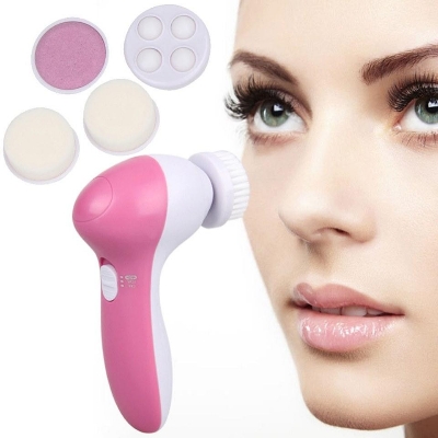 Picture of 5 In 1 Skin Care Massager Beauty Face Wash Electric Cleanser Brush 5 In 1 Skin Care Massager Beauty Face Wash Electric Cleanser Brush