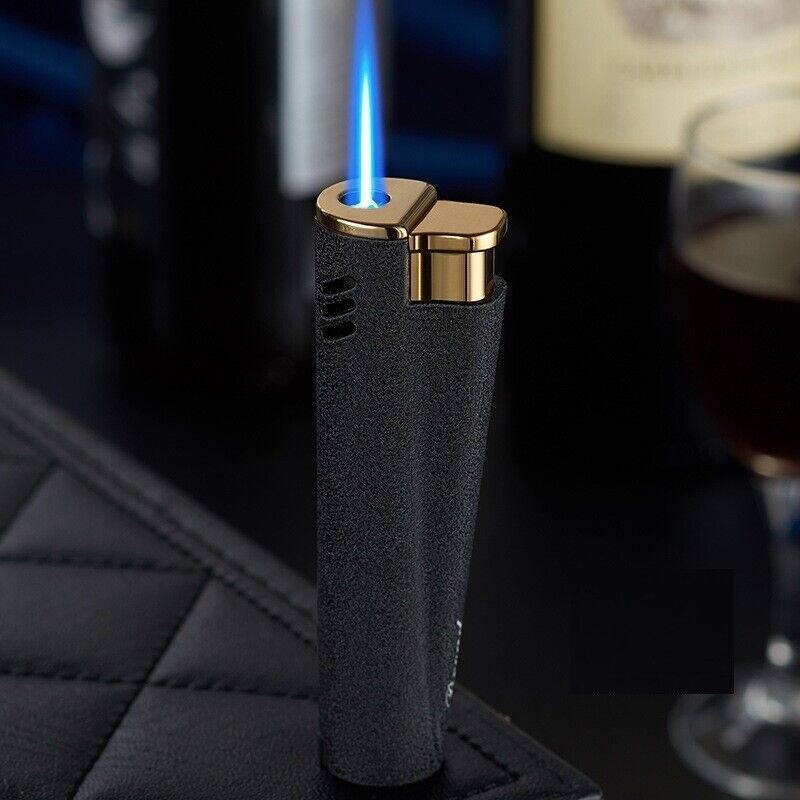 Picture of Retro Portable Windproof Lighter Turbo Jet Torch Metal Lighter Cigarette Gadget Men's Gift Outdoor Camping Burner