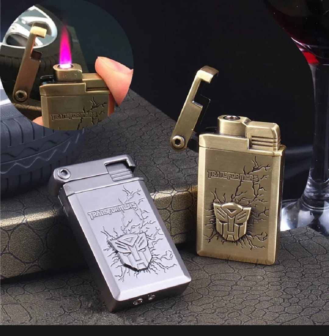 Picture of Jet Transformer Lighter Windproof Lighter Portable Ignition Metal Reflatable Butane Gas Lighter