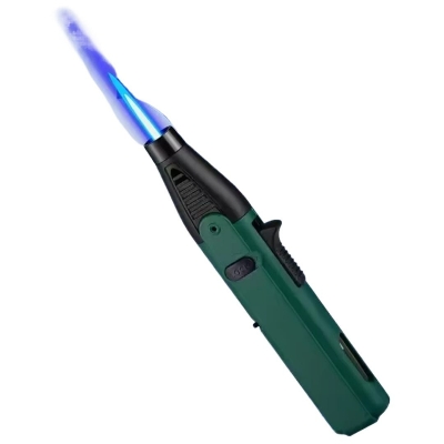 Picture of Lighter Torch Lighter with Adjustable Jet Flame Windproof Butane Refillable Gas Candle Grill BBQ Fireworks Fireplace Tool