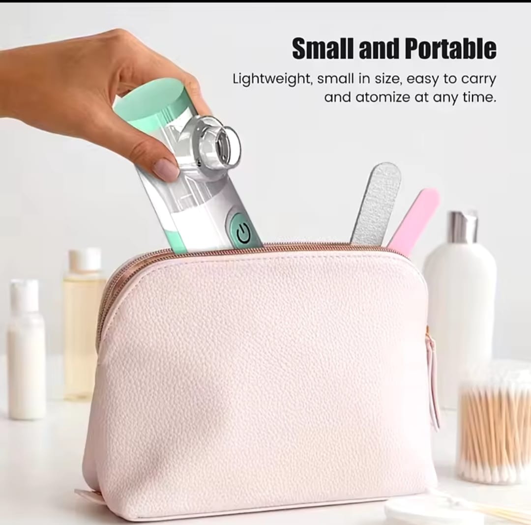 Picture of Silent Mesh Nebulizer Handheld Asthma Inhaler Atomizer for Kids Adult Health Care Mini Portable Humidifier