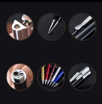 Picture of Torch Lighter Unusual Pen Ultra Thin Long Strip Metal Jet Butane Cigarette Lighter Turbo Lighters Mini Portable Gadget