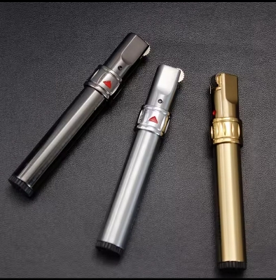 Picture of Gas Lighter Personality Metal Strip Torch Lighters Rotary Switch Portable Cigarette Gadget Gift for Men