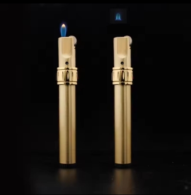 Picture of Gas Lighter Personality Metal Strip Torch Lighters Rotary Switch Portable Cigarette Gadget Gift for Men