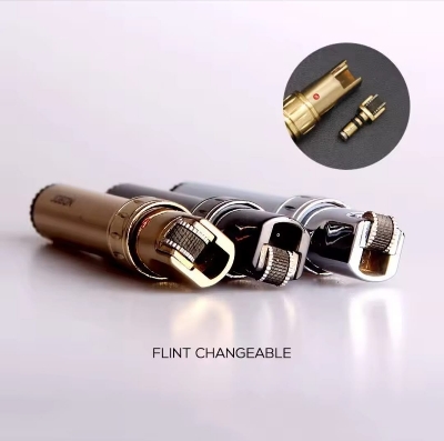 Picture of Gas Lighter Personality Metal Strip Torch Lighters Rotary Switch Portable Cigarette Gadget Gift for Men