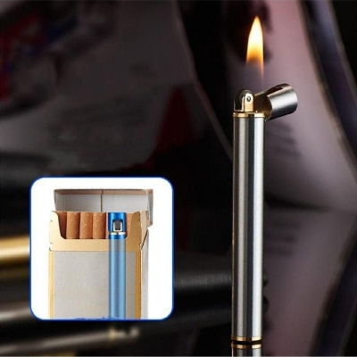 Picture of Metal Long Sanding Wheel Butane Gas Open Flame gas Lighter