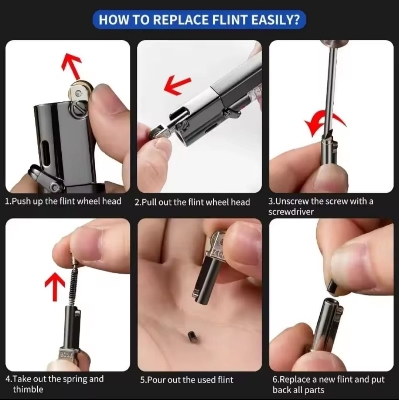 Picture of Torch Jet Lighter with Visible Gas, Lockable Flame, Windproof Lighters, Unique Gifts