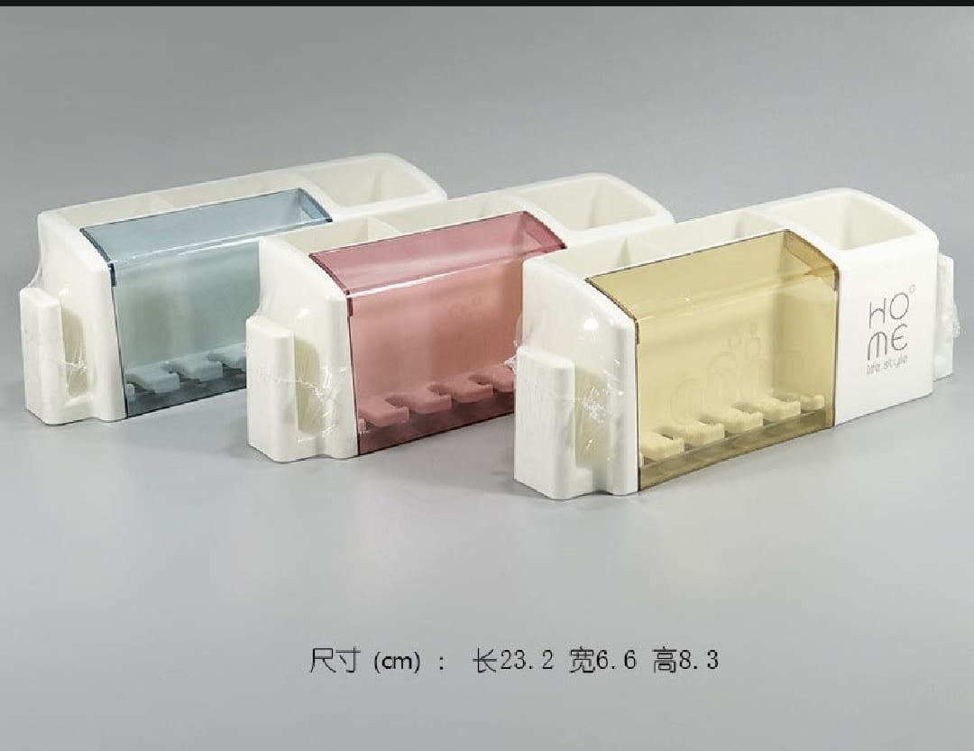 Picture of Rack wall-mounted toothbrush holder bathroom creative home family of four-1 Pcs