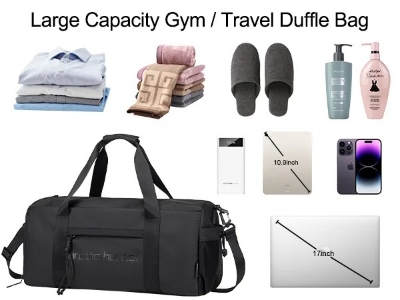 Picture of Arctic Hunter LX00537 Tough Men Waterproof Anti-Theft Duffel Bag Gym Bag