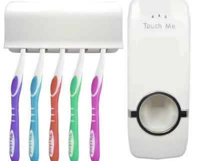 Picture of Automatic Toothpaste Dispenser with Toothbrush Holders