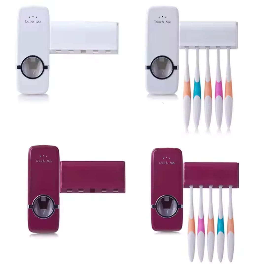 Picture of Automatic Toothpaste Dispenser with Toothbrush Holders