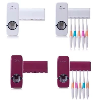 Picture of Automatic Toothpaste Dispenser with Toothbrush Holders