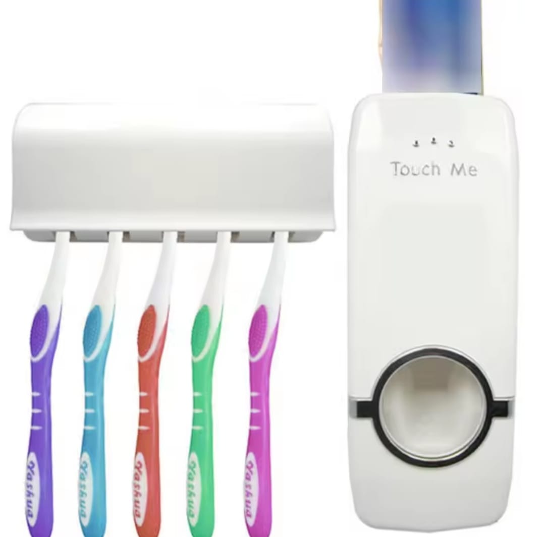 Picture of Automatic Toothpaste Dispenser with Toothbrush Holders