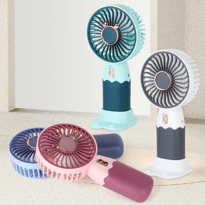 Picture of USB Rechargeable Desktop Fans Cute Mini Portable Fan for Office Study Outdoors Home Table USB Battery Charge 5v