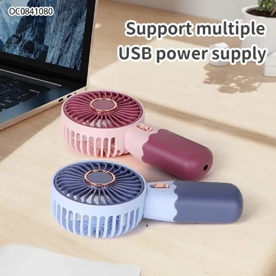 Picture of USB Rechargeable Desktop Fans Cute Mini Portable Fan for Office Study Outdoors Home Table USB Battery Charge 5v