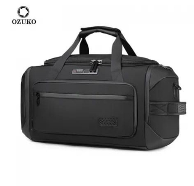 Picture of OZUKO 9709 55L Travel Bag Waterproof Duffel Bag With Shoes Compartment Business Travel Bag Luggagen