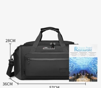 Picture of OZUKO 9709 55L Travel Bag Waterproof Duffel Bag With Shoes Compartment Business Travel Bag Luggagen