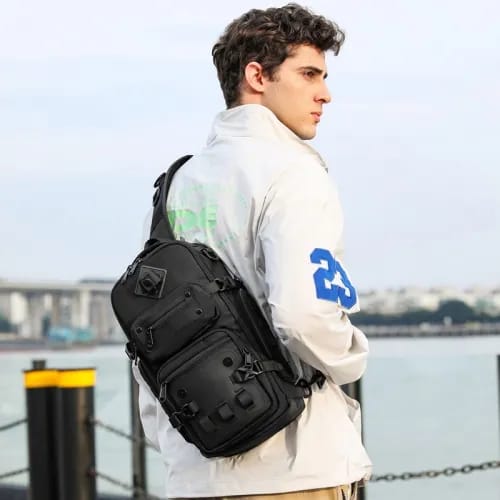 Picture of Ozuko 9585 Crossbody Bag With Camera Tripod Storage