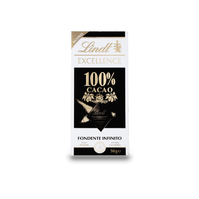 Picture of Lindt Excellence 100% Cacao Chocolate 50gm uk