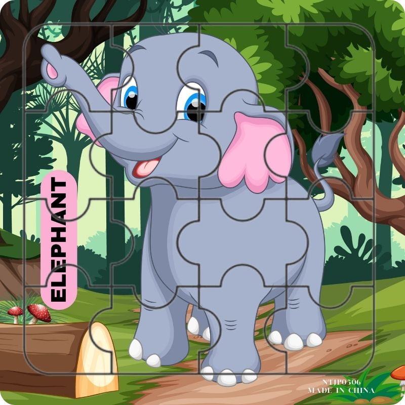 Picture of 3D Jigsaw Puzzle Educational Toy For Children Cartoon Animal Vehicle Intelligence Puzzles - Puzzle Toy For Kids