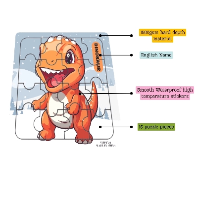 Picture of 3D Jigsaw Puzzle Educational Toy For Children Cartoon Animal Vehicle Intelligence Puzzles - Puzzle Toy For Kids