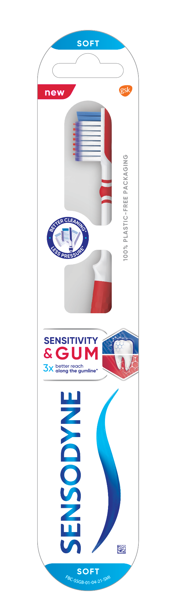 Buy  Sensodyne Sensitivity & Gum Toothbrush 3X effective on gums (Buy 2 Get 1)  at best price in Bangladesh 