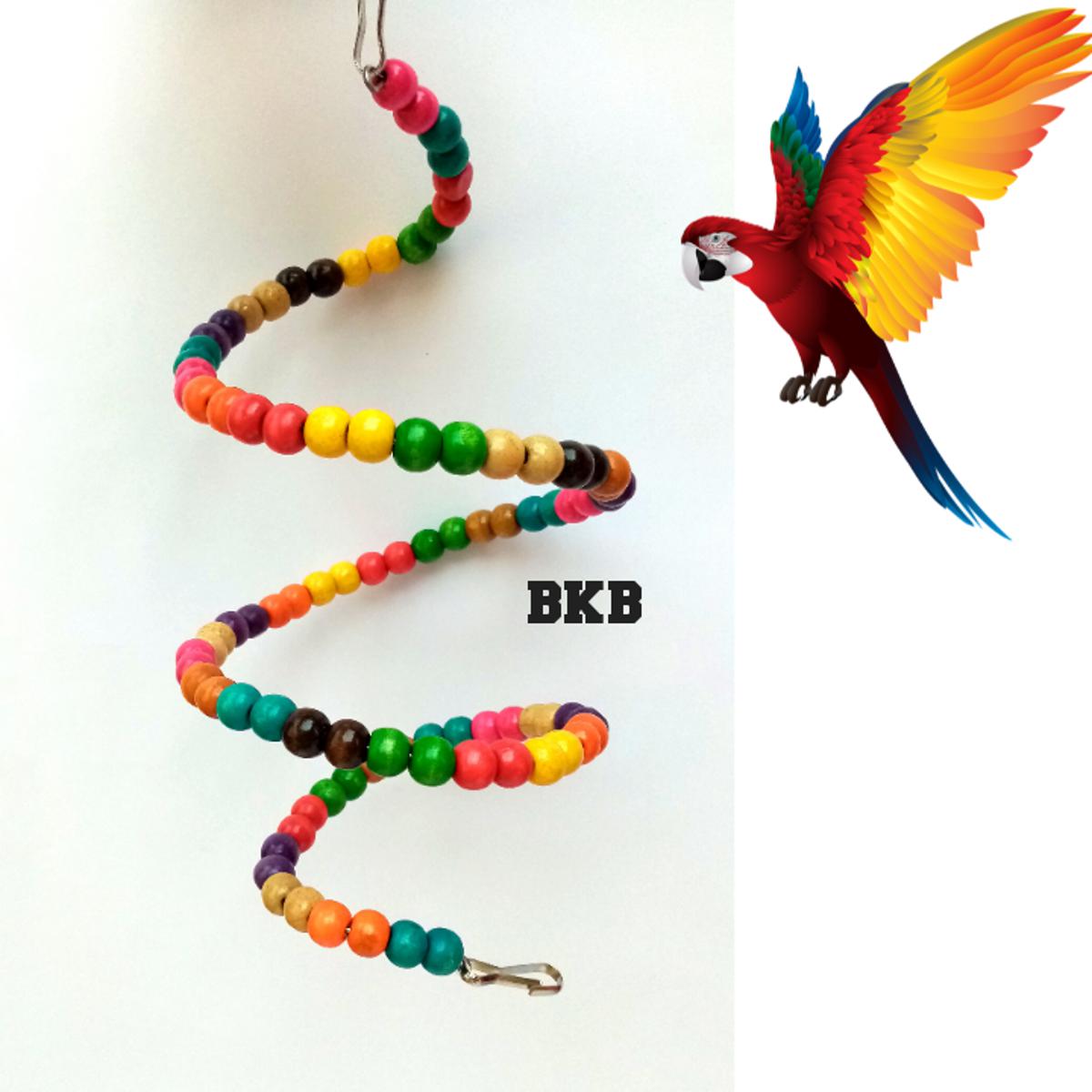 Picture of Bird Ladder toy, Parrot Ladder Swing Bridge lovebird coniur Parrot Swings,Ladders for Pet Trainning