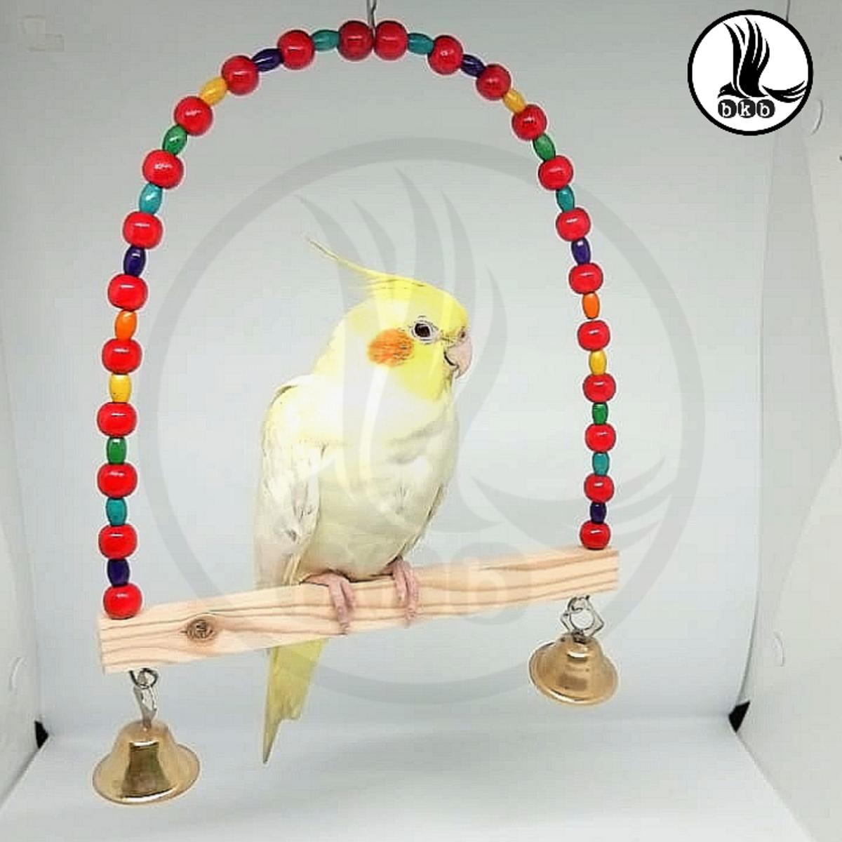 ZYMAL STORE Natural Wooden Bird Toy Wood Bird Perch | Natural Parrot Perch Bird Stand | Climbing Standing Branches Toy Chewable Bird Cage Accessories For Small Budgies Cockatiels Lovebirds Pengzi
