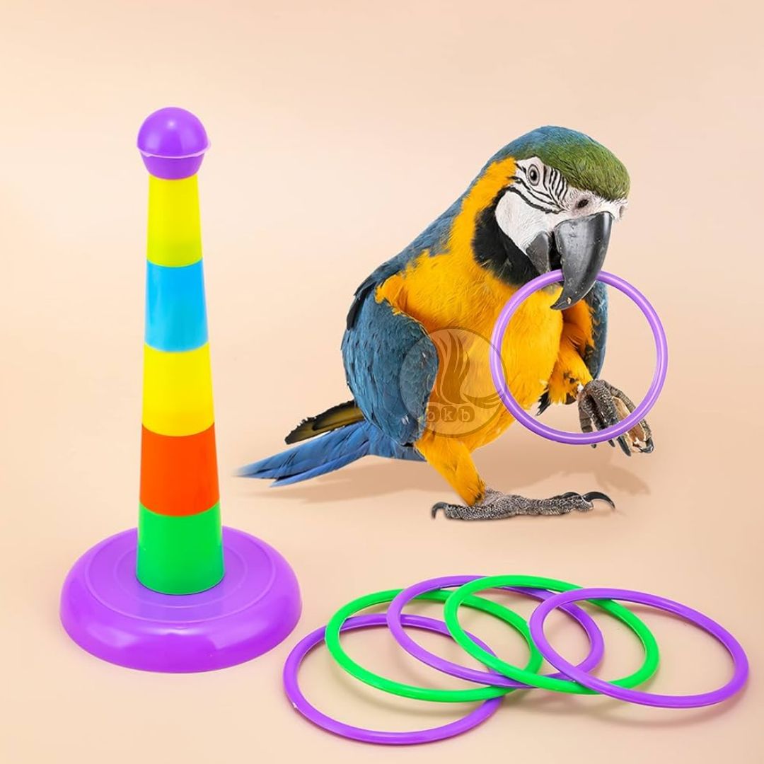 Picture of pet bird adjustable tower toy easy to play small & large bird pet product pet accessories