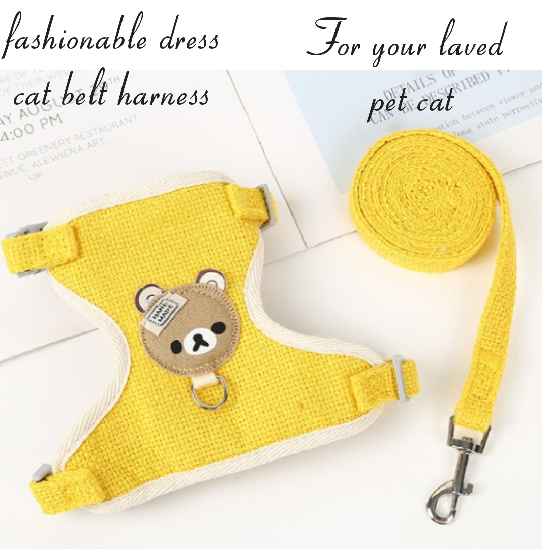 Picture of body belt harness fashionable harness for cat cat accessories cat products