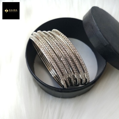 Picture of Gorgeous Multicolor Metal Bangles for Women 6 Pieces BDB190 - Bangles