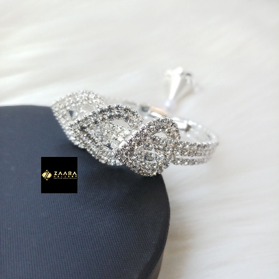 Picture of Stone & White Beads Jhumka Silver & Golden Color Kids Bracelet For Girls (Imported) - 1 Piece M-KB7908 - Kid's Bracelet