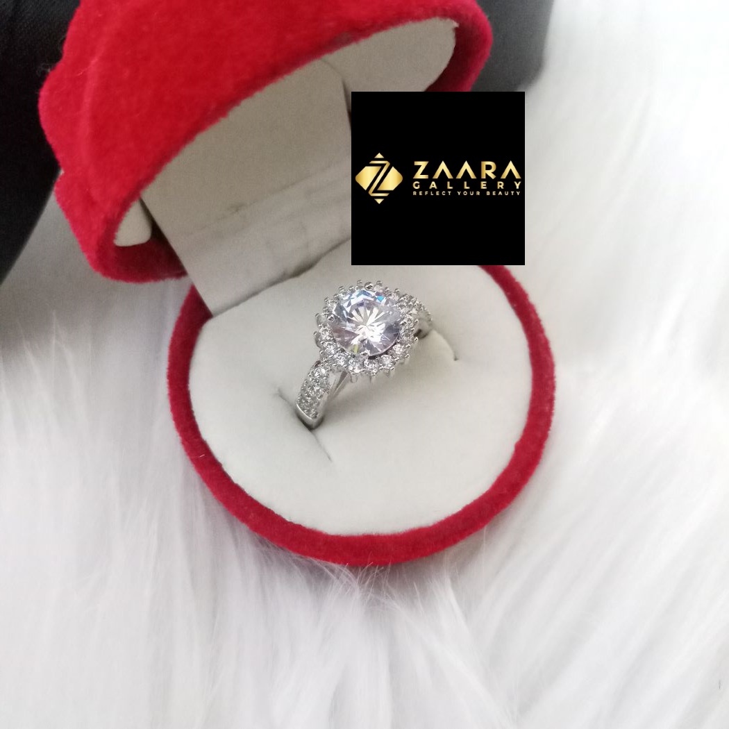 Picture of Stone Finger Ring For Women & Girls With Free Box (Imported ) - 1 Piece (M-FRC2057) - Ring