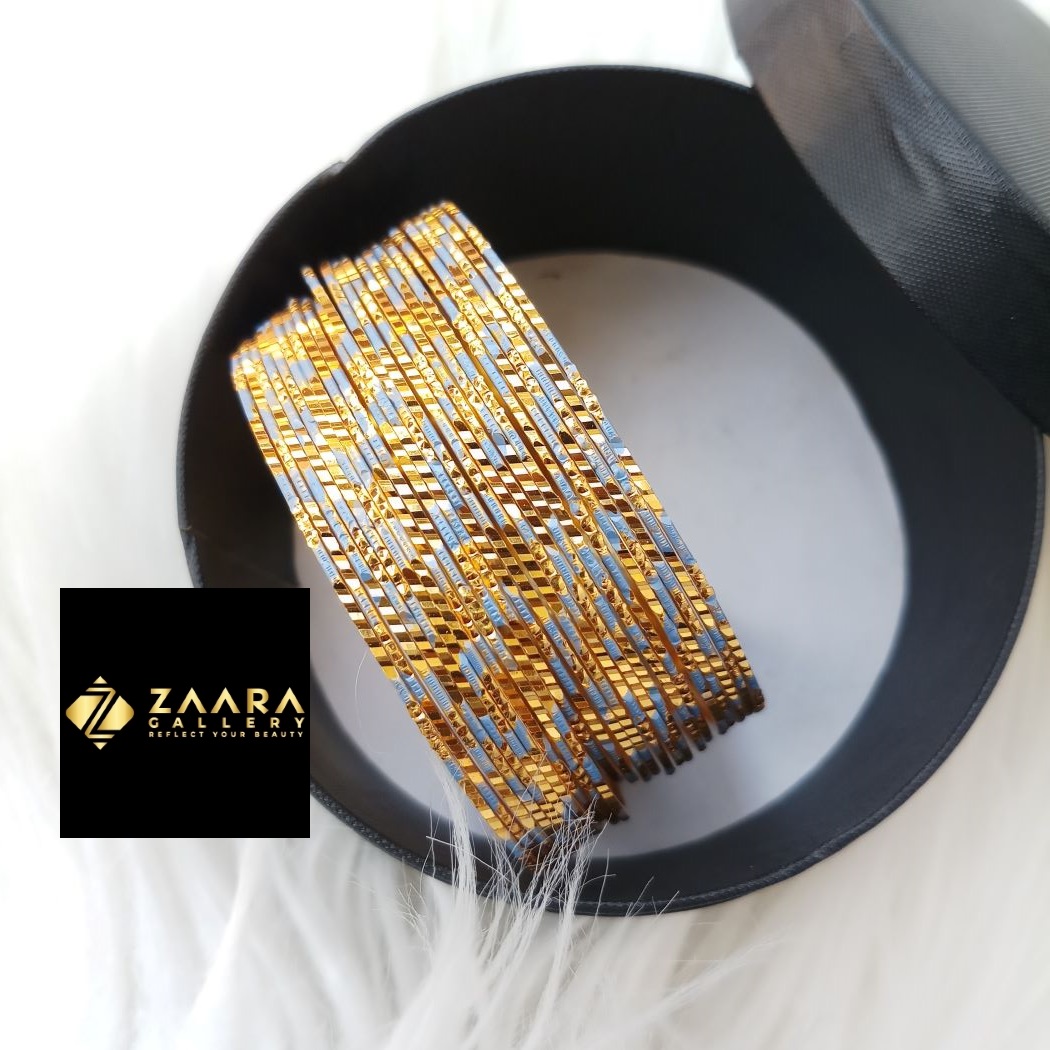 Picture of City Gold Bangles/ Gold Plated Bangles For Women - 24 Pieces Top Quality Color Grade-1 (Imported) M-CT7091- Bangles