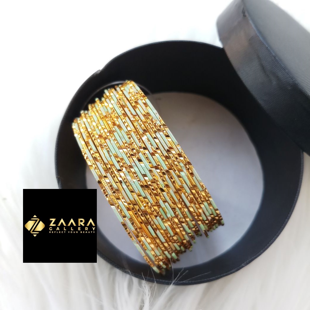 Picture of City Gold Bangles/ Gold Plated Bangles For Women - 24 Pieces Top Quality Color Grade-1 (Imported) M-CT7091- Bangles