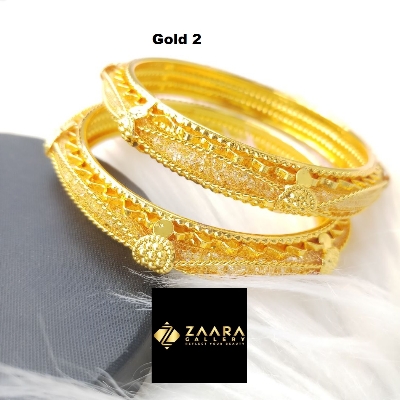 Picture of Multicolor Crystal Beads & Metal Bangles for Women and Girls Direct Factory Sale (Imported) M-CB8080- 2 Pieces - Bangles