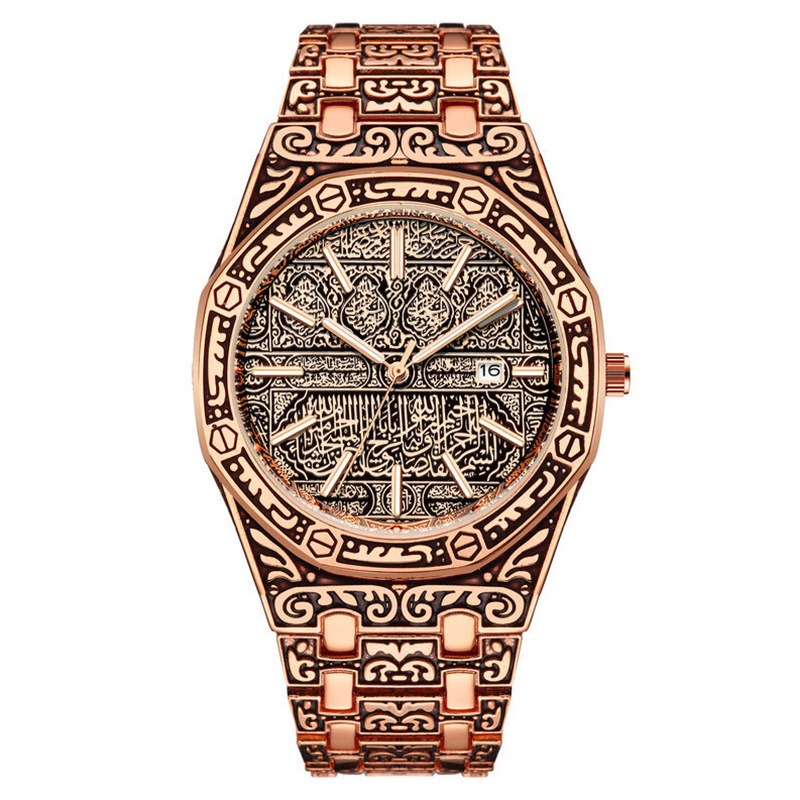 Picture of Zaara Gallery Ayatul Kursi Men Casual Watches Fashion Watch Quartz Watch Outdoor Wristwatches for Men - M1194/M1180 - Watch for Men
