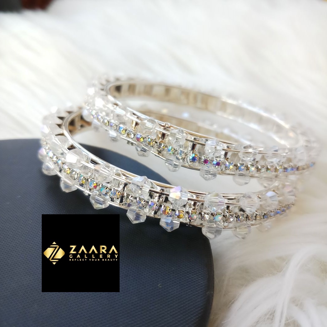 Picture of Stone and Beads Bangles for Women 2 Pieces / 4 Pieces (Imported) - M-BM220 - Bangles