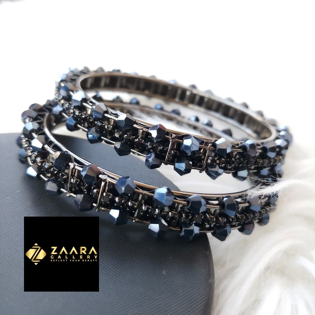 Picture of Stone and Beads Bangles for Women 2 Pieces / 4 Pieces (Imported) - M-BM220 - Bangles