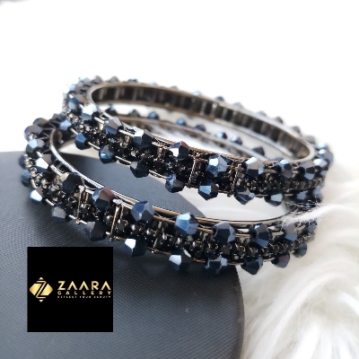 Picture of Stone and Beads Bangles for Women 2 Pieces / 4 Pieces (Imported) - M-BM220 - Bangles