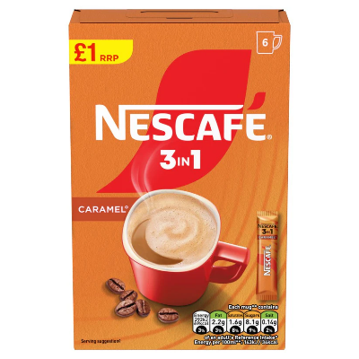 Picture of Nescafe 2 in 1 Caramel Coffee 6 Sticks