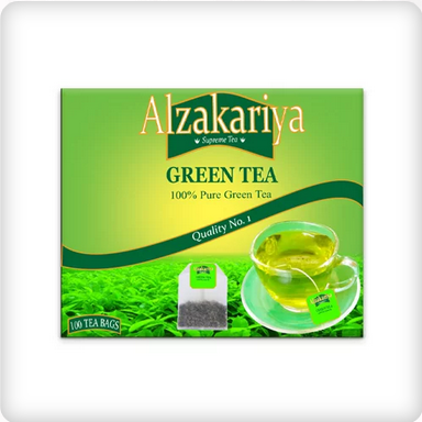 Picture of Alzakariya Green Tea 100% Pure Green Tea 100 tea bags