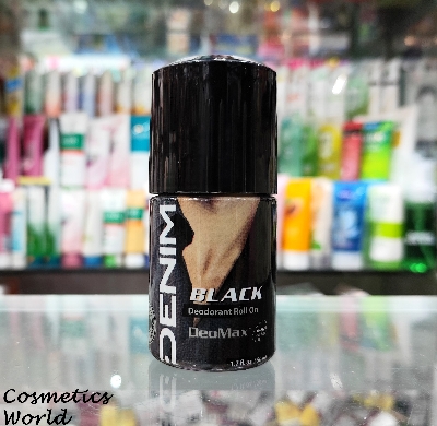 Denim Black Deodorant Roll On for Men - 50ml FlyMallonline shop bangladeshothoba.com