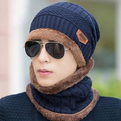 Picture of Unisex Winter Hats Scarf Hat Skullies BeaniesWool Cap