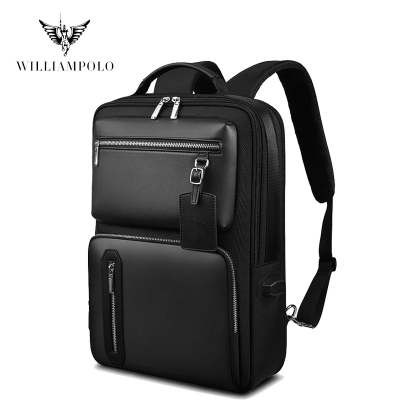 Picture of Williampolo Urban Style 15.6 inch Laptop Usb Backpack Anti Theft Men Travel Daypacks Male Leisure Backpack